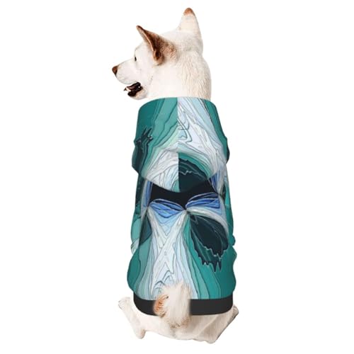 Hunde-Kapuzenpullover mit abstraktem Kaleidoskop-Muster, für kleine und mittelgroße Hunde, Katzen, Kätzchen von CFAN