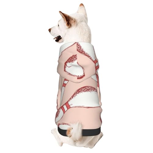 Hunde-Wintermantel mit Bowlingnadelmuster, mit Kapuze, Hundekleidung für kleine Hunde, Haustier-Kapuzenpullover, Katzenbekleidung von CFAN