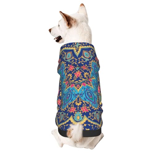 Hundepullover mit Mandala-Motiv, islamisches indisches Blumenmuster, Winterpullover für Hunde von CFAN