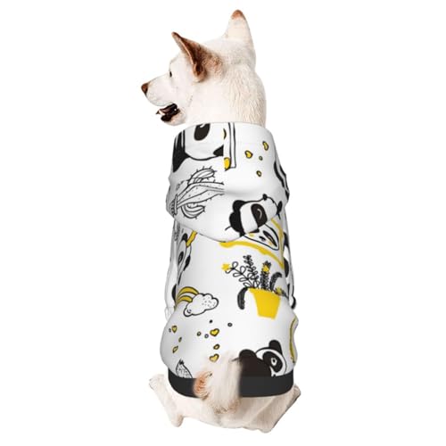 Panda Doodle Hundepullover mit niedlichem Panda-Motiv, Hundepullover, Hundebekleidung Panda Doodle Hundepullover mit niedlichem Panda-Motiv, Hundepullover, Hundebekleidung von CFAN