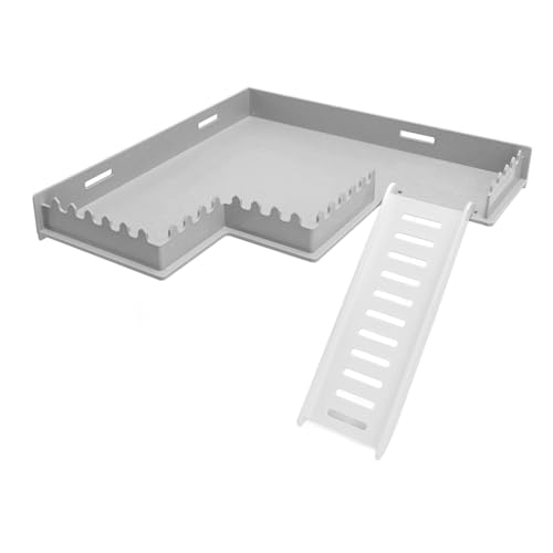 CFTGIW Hamster-Plattform S, Übungsspielzeug aus Kunststoff, Kleine Tier-Stehplattform mit Leiter für Meerschweinchen. Typ M Bietet Spiel- und Ruhebereich für Ihren Kleinen Hamster. von CFTGIW