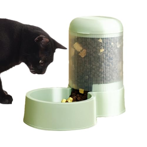 CGACCSD Automatische Feeder -Katzen -Trockenfutter, Autodreherkatze Futter,Langkapazität Futtermittelgefütterung Katzenspender - Kleine Haustier Waterer Waschable Hundeschale für Welpen & Kätzchen von CGACCSD