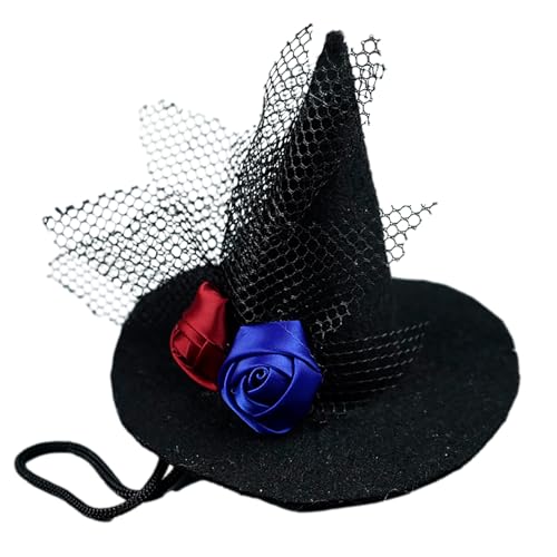 CGACCSD Hundehut,Katzenkostüm Hexenhut | Verstellbares Kostümzubehör Für Bühne Show Fest Feier Familienfest Maskerade Theater Cosplay Party CGACCSD Hundehut,Katzenkostüm Hexenhut | Verstellbares Kostümzubehör Für Bühne Show Fest Feier Familienfest Maskerade Theater Cosplay Party von CGACCSD