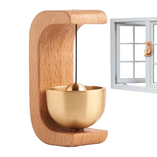 CGACCSD Läuteglocke für Geschäfte | Holz Türklingel Gong - Mit Magnet und Klebeband Messing Sicherheitsalarm für Eingang Schiebetür Kühlschrank Gartentor CGACCSD Läuteglocke für Geschäfte | Holz Türklingel Gong - Mit Magnet und Klebeband Messing Sicherheitsalarm für Eingang Schiebetür Kühlschrank Gartentor von CGACCSD