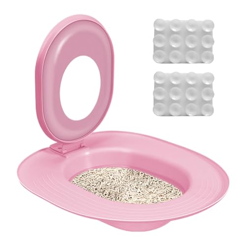 Katzen Toiletten Trainer Katzen Wc-Sitz Toiletten Training System Wiederverwendbares Toilettensitz Trainingssystem Wiederverwendbares Urinal Sitztöpfchen Katzentoiletten Trainer von CGACCSD