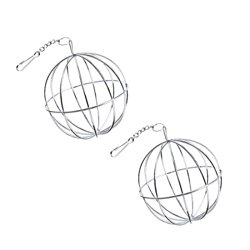 ＣＨＡＭＥＥＮ 2 Stück Edelstahl Feeder Spielzeug Haustier Zubehör Kaninchen Zubehör Heuraufe Nagetier von ＣＨＡＭＥＥＮ