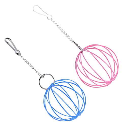 ＣＨＡＭＥＥＮ 2 Stück Edelstahl Feeder Toy Hanging Hay Ball Nager Fußball Nager Hamster Spielzeug von ＣＨＡＭＥＥＮ