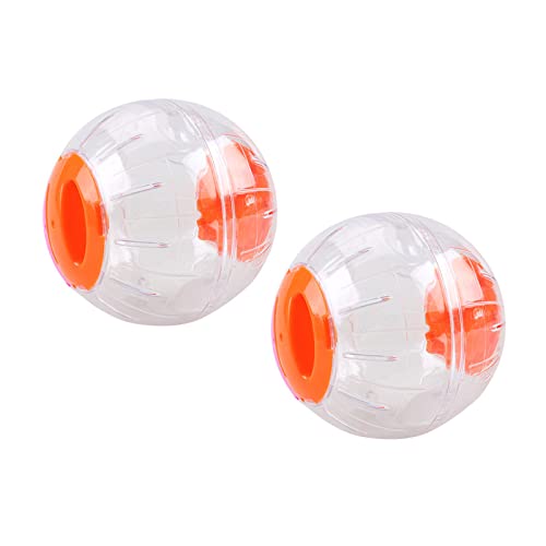 ＣＨＡＭＥＥＮ 2 Stück Kleintier Jogging Ball Hamster Spielzeug Laufende Kugel Klarer Kunststoff Hamster Zubehör von ＣＨＡＭＥＥＮ