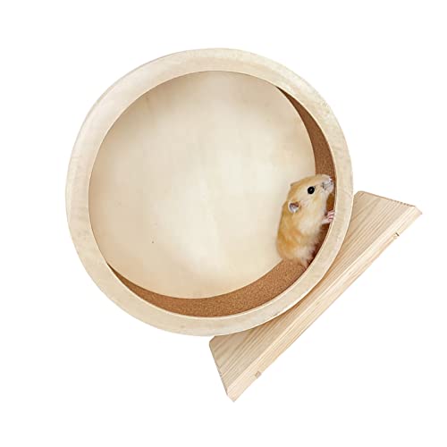 ＣＨＡＭＥＥＮ Hamsterrad Hamster World Wooden Exercise Wheel Haustier Silent Spinning Wheel Laufrad Non Slip Running Wheel von ＣＨＡＭＥＥＮ