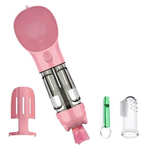 ＣＨＡＭＥＥＮ Hund Wasserflasche Portable Pet Wasserflasche für Reisen Hund Wasserflasche Haustier Reise Haustierzubehör 300ml Rosa von ＣＨＡＭＥＥＮ