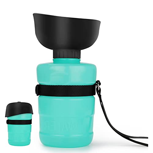 ＣＨＡＭＥＥＮ Hundewasserflasche 2 in 1 Faltbarer Wassernapf Silikon Hundewasserflasche Tragbare 520ml Hundewasserflasche von ＣＨＡＭＥＥＮ