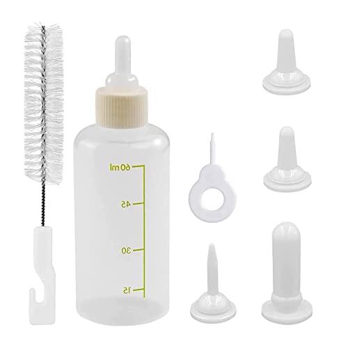 ＣＨＡＭＥＥＮ Pet Bottle Travel Drinker Pet Bottle Kit 60ml Durable Silikon Wasserflasche Puppy Puppy Cat Bottle von ＣＨＡＭＥＥＮ