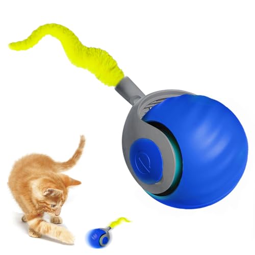 CHANCCI Speedy Tail 2.0, Interaktives Katzenspielzeug mit 2 Modi, USB wiederaufladbar, für Indoor-Katzen, über 90 Minuten Spielzeit von CHANCCI