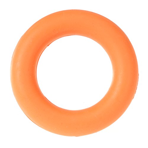 CHAPUIS SELLERIE Kauring aus Naturkautschuk für Hunde, Orange Durchmesser 8 cm, Größe S von CHAPUIS SELLERIE