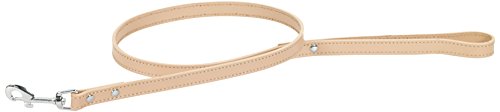 CHAPUIS SELLERIE SLA032 Hunde- und Katzenleine - Leder-Imitat Natur - Breite 12 mm - Länge 1 m - Größe XS von CHAPUIS SELLERIE