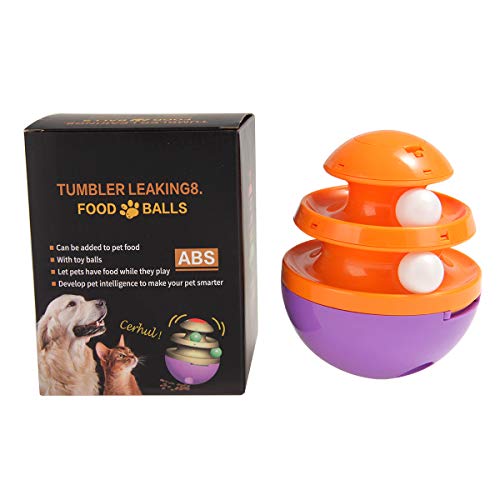 CHAW Hundefutter-Leckerbissen Spielzeugbecher Interaktiver Puzzle-Leckerbissenball Slow Feeder Tierfutter-Leckerbissenball von CHAW