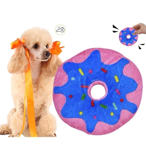 CHDGSJ Welpen-Plüsch-Hundespielzeug,Kleines Ausgestopftes Interaktives Kaus Hundespielzeug mit Quietschern,Süßes Weiches Haustierspielzeug für Kleine Mittelgroße Hunde(I,1) von CHDGSJ