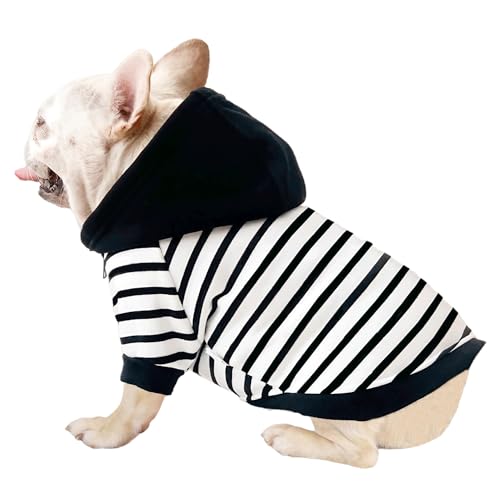 CHEERTAILS Französische Bulldogge, Frenchie-Kleidung, Hunde-Kapuzenpullover für französische Bulldoggen, englische Bulldogge, Boston Terrier, Mops, kleine und mittelgroße Französische Bulldogge, von CHEERTAILS