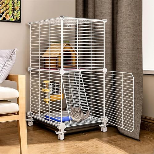 Katzenkäfig für den Innenbereich, Frettchenkäfig, Chinchilla-Käfig, Kleintierkäfige, Katzenhaus, DIY-Haustier-Laufstall, für den Innenbereich, Haustierkäfige für Katzen, Häschen, Chinchilla, von CHEMYO