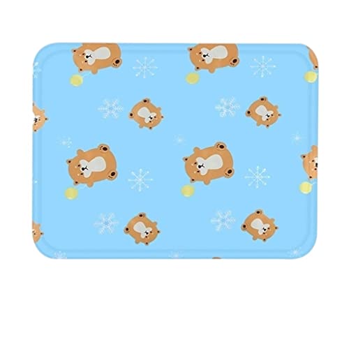 Pet Ice Pad Sommer Kühlung Katze Pad Coole Matte Pad, verschleißfeste Hundematte Schlafen mit Sommer Schlafplatz Hund Schlaflohn Pad Supplies (Color : B, Size : M) von CHENMIAOMIAO