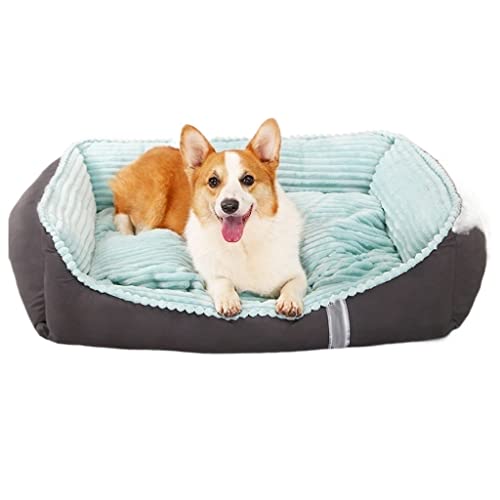 Verdickter Hundebett Winter Warme Große Hund Four Seasons Universal Abnehmbare und waschbare Hundematte Haustier Bett Haustier Bettwäsche (Color : B, Size : M) von CHENMIAOMIAO