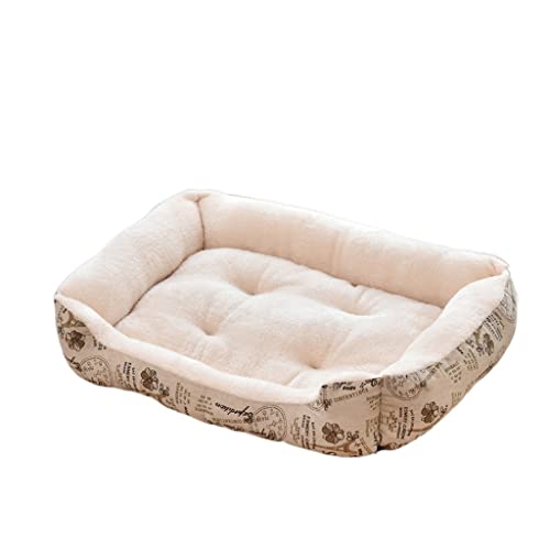 Vier Jahreszeiten vorhanden Katze Hundematte Schlafkissen Verschleißfestes Schlafstätte Bett Große Hund Winter Warme Bett Kiste Hundematte (Color : C, Size : M) von CHENMIAOMIAO