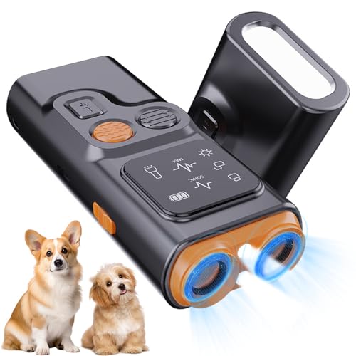 BarkGuard - Bark Guard Anti Barking Device for Dogs, Antibell Ultraschall Gerät, 2025 Neues Antibellhalsband für Hunde Antibell, Anti Bell Gerät Hunde mit LED Taschenlampe für Kleine Große Hunde von CHENRI