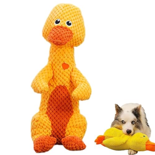 CHENRI Durachew Dog Toy, Wowpetsmart Chewanimals, Wowpetsmart for Heavy Chewers, Unzerstörbares Hundespielzeug für Aggressive Kauer, Quietschendes Hundespielzeug, Plüsch Kauspielzeug für Hunde (Ente) von CHENRI