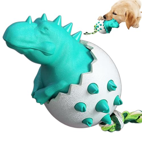 Idearock Dinosaur Eggs Dog Chew Toys, Dinosaurier Eier Hund Kauspielzeug, Hundespielzeug Unzerstörbares, Interaktives Hundespielzeug, Hund Puzzle Spielzeug für kleine mittlere und große Hunde (Blau) von CHENRI