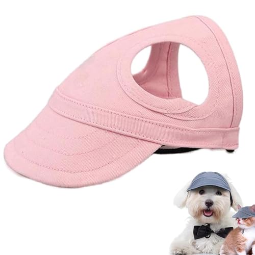 Outdoor-Sonnenschutzhaube für Hunde, Hunde Baseballmütze, Basecap Verstellbar Sonnenschutz Hut Hundecap mit Ohrlöchern, Hunde Mütze Hund Hunde Sonnenhut für Outdoor Sport (A, L) von CHENRI