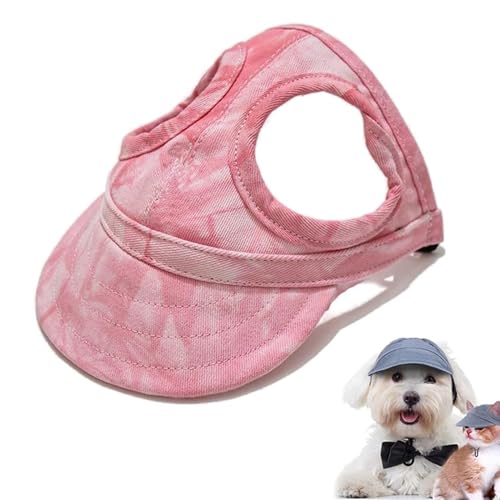 Outdoor-Sonnenschutzhaube für Hunde, Hunde Baseballmütze, Basecap Verstellbar Sonnenschutz Hut Hundecap mit Ohrlöchern, Hunde Mütze Hund Hunde Sonnenhut für Outdoor Sport (C, L) von CHENRI