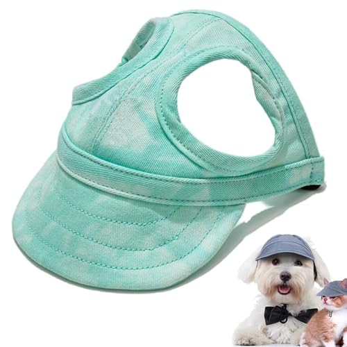 Outdoor-Sonnenschutzhaube für Hunde, Hunde Baseballmütze, Basecap Verstellbar Sonnenschutz Hut Hundecap mit Ohrlöchern, Hunde Mütze Hund Hunde Sonnenhut für Outdoor Sport (D, L) von CHENRI