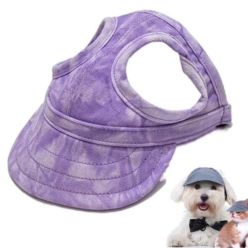 Outdoor-Sonnenschutzhaube für Hunde, Hunde Baseballmütze, Basecap Verstellbar Sonnenschutz Hut Hundecap mit Ohrlöchern, Hunde Mütze Hund Hunde Sonnenhut für Outdoor Sport (E, L) von CHENRI