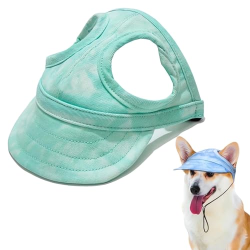 Outdoor Sun Protection Hood for Dogs, Outdoor Sonnenschutz Hut für Hunde, Hunde Baseballmütze, Basecap Verstellbar Sonnenschutz Hut Hundecap mit Ohrlöchern, Haustier Baseball Mütze für Hunde (F, XL) von CHENRI