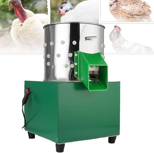 Hühnerrupfmaschine,Elektrische HüHner Rupfmaschine, Geflügelrupfmaschine für Huhn Rupfmaschine Nassrupfmaschine Gänserupfmaschine Enten Gänse Hühner Gummi Edelstah 110 Finger von CHENWY