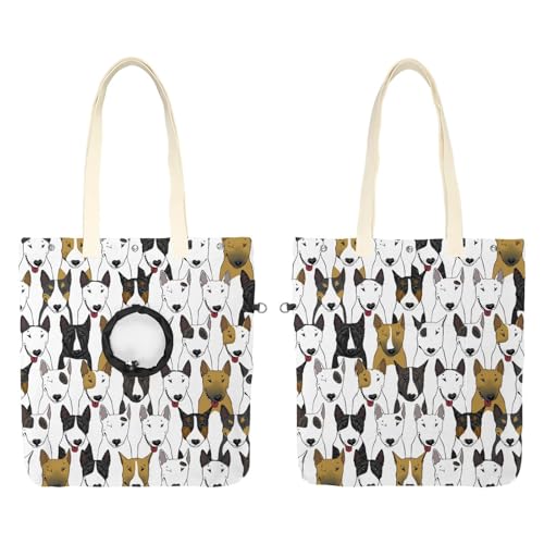 CHENZZZZ Bunte Bulldoggen-Tasche für Katzen, freihändig mit Showkopf, Katzen-Tragetasche, Schultertasche für Outdoor-Reisen von CHENZZZZ