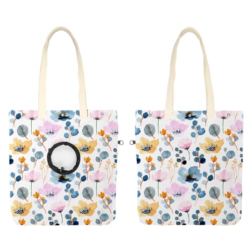 CHENZZZZ Katzen-Out-Tasche mit Blumenmuster, freihändig, für Outdoor-Reisen von CHENZZZZ