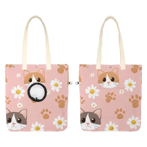 Cat Out Bag für Katzen, Kätzchen, mit Pfotenmotiv, freihändig, für Outdoor-Reisen Cat Out Bag für Katzen, Kätzchen, mit Pfotenmotiv, freihändig, für Outdoor-Reisen von CHENZZZZ