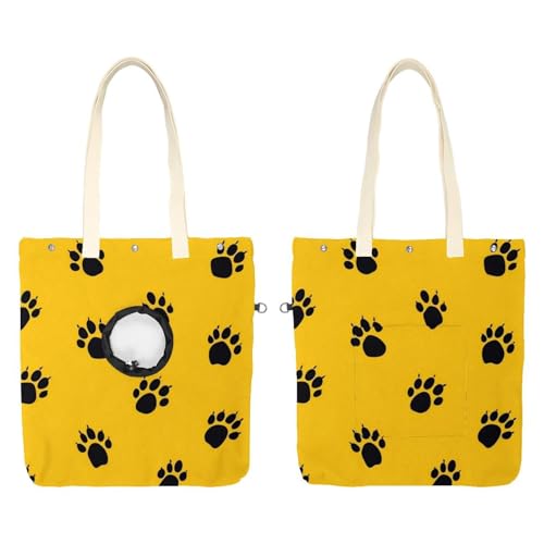 Tragetasche für Hunde und Katzen, Pfotenabdruck, Haustier-Schultertasche, Tragetasche, tragbare Katze, kleine Tragetasche von CHENZZZZ