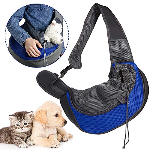 CHEPL Tragetasche FÜR Kleine Hunde Elegante Hundetasche Mit Atmungsaktivem Netz-Beutel FÜR Outdoor-Reisen, Spaziergänge, U-Bahn von CHEPL