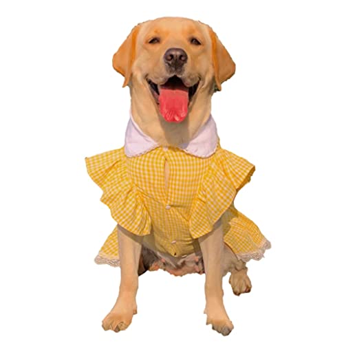Sommer-Hundekleidung, Multi-Size-Kleid, Hundekleidung, Party, Welpen-Kostüm, Haustier-Kostüm (Color : A, Size : Mcode) (A XLcode) von CHEWO