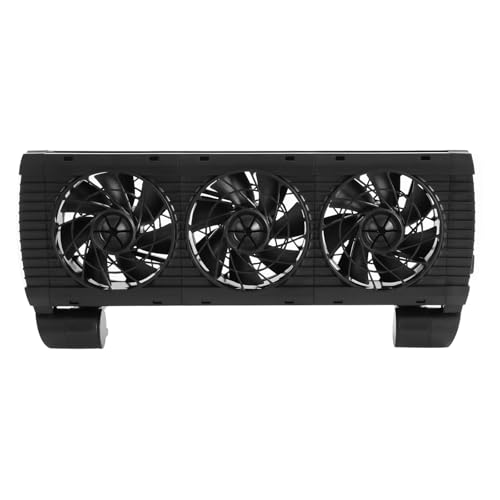 CHFUNE Aquarium Wasserkühler, 3-Kopf Aquarium Ventilator, Einstellbarer Aquarium Chillers Fan für Verschiedene Fische und Aquarien geeignet, Schwarz von CHFUNE