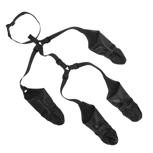 CHICIRIS Hundestiefel, Verstellbare Hundestiefel mit Leggings, Wasserdacht Hundeschuhen für Winterschnee, Pfotenschutz, Schmutzige für Hunde (M) von CHICIRIS