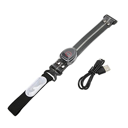 CHICIRIS LED-Armband, Wasserdichtes, Bequemes, Tragbares, Verstellbares Nachtsicherheitslicht-Stirnband Zum Laufen (Schwarz) von CHICIRIS