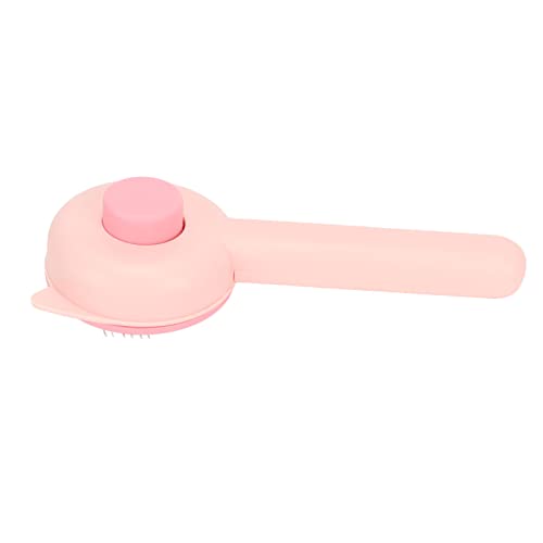 CHICIRIS Pet Brush Edelstahl Ergonomische Stifte Katzenpflegebürsten One-Touch-Reinigung für Hunde (Rosa) von CHICIRIS