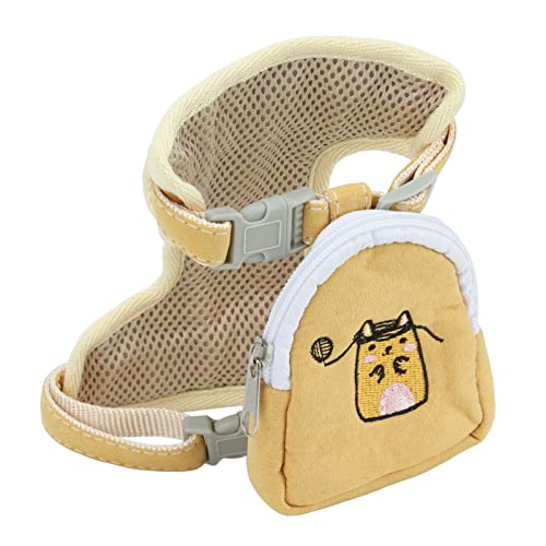 Pet Vest Belt, Verstellbare, Bequeme, Ausbruchsichere, Niedliche Katzengeschirr-Leine für Spaziergänge Im Freien (S) von CHICIRIS