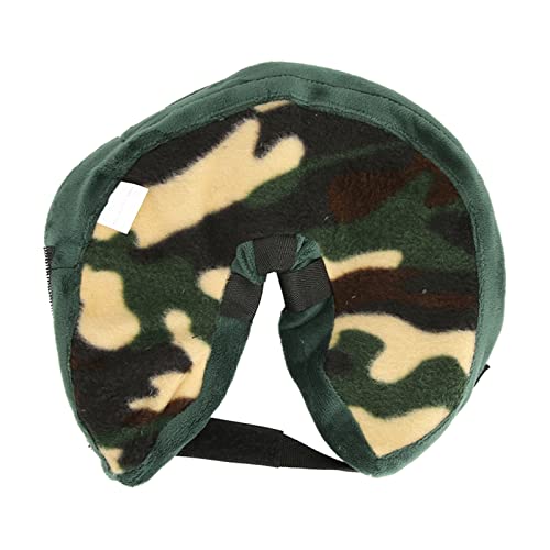 Dog Cone, Fördert die Wundheilung Aufblasbarer PVC-Liner Verstellbare Schultergurtschnalle Zur Vermeidung von Kratzern Biss Weich Einfache Aufbewahrung Erholungshalsband (Camo Haken- und von CHICIRIS