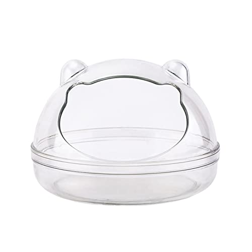 CHIZISX Hamster-Badezimmer-Behälter, transparent, Sandkasten für kleine Haustiere, Tiere, Chinchilla, Rennmäuse, mehrere Größen von CHIZISX