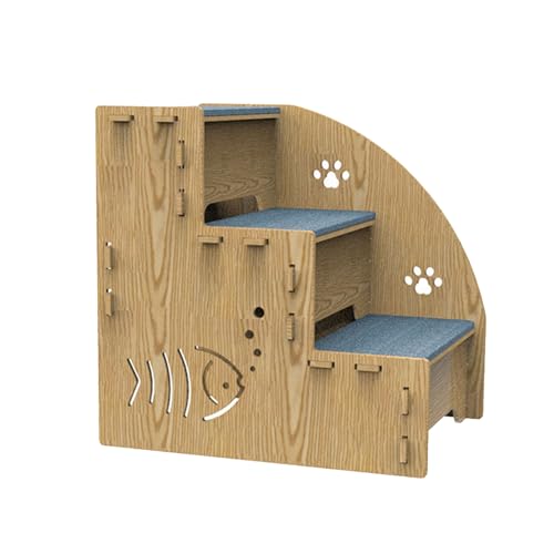 CHIZISX Hundespielzeug, 3 Stufen, Kletterrampe, Leiter, abnehmbare Treppe, Haustierrampe, Leiter, Treppe für Sofa, Couch, Bett von CHIZISX