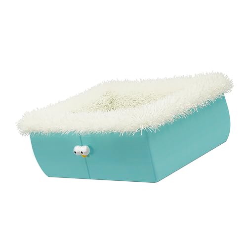 CHIZISX Katzenbett, Haustierbett mit abnehmbarem Kissen, weiches Nest, schönes dickes langhaariges Bett, Hundesofa, abnehmbares Kissennest von CHIZISX